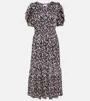 [Velvet] Velvet Lyuda printed midi dress AU 8 multicoloured
