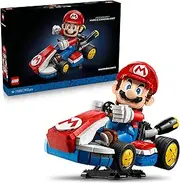 LEGO® Super Mario™: Mario Kart™ – Mario & Standard Kart 72037 Collectible Gamer Toys for Adults, Nintendo® Buildable Figure, Iconic Vehicle Display Model for Men, Women and Any Fans
