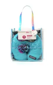 Justice Girl’s 6-Piece Sleepover Set Clear Tote Bag New with Tags