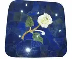 18" Marble Table Top Coffee Dining Center Inlay blue lapis antique square