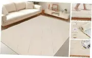 6x9 Area Rugs for Living Room, Soft Large Area Rug Fluffy 6x9 Feet Milky White