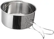 koolsoo Camping Pot Outdoor Cooking Pot Easy to Clean Practical Camp Stockpot Cookware for Travelers Fishing Trips Beach Barbecue
