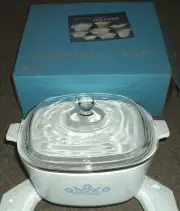 Corning Ware Blue Cornflower Casserole Dish +Lid 2 1/2 Quart P-2-1/2-B New Boxed