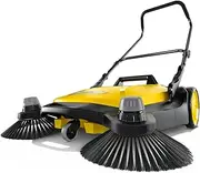 [Kärcher] Hand Push Sweeper S6 with 2 Side Brushes, 860mm Sweeping Width, 38L Container, 2500 m² Surface Capacity, Multicolor