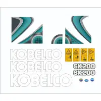 在飛比找蝦皮購物優惠-挖土機貼紙 Kobelco SK200-10