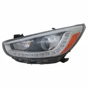 For Hyundai Accent Headlight 2014 15 16 2017 Driver Side Halogen Type Projector (for: Hyundai)