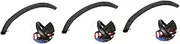 VICASKY 3pcs Kids Stroller Handle Bar Cover Pram Car Handle Strap Leather Armrest Removable Handrail Cover for Stroller