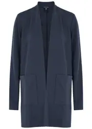 Eileen Fisher Stretch-jersey Jacket - Dark Blue - XL (UK 22 / Xxl) XL (UK 22 / XXL)