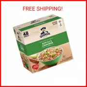 Quaker Instant Oatmeal, Apples & Cinnamon, Individual Packets (48ct of 1.51 oz P