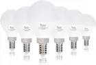 LED Candelabra E12 Base G14 Small Globe 7W 60W Replacement Light Bulb (6 Pack) f