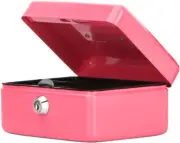 Small Fireproof Security Box Safe Chest Key Lock Money Document Cash Jewelry New