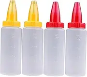 PRETYZOOM 4Pcs Household Dispensing Bottles for Cake Decorating Versatile Icing Tools for Desserts for Cupcakes Cookies and Pies Random Colors