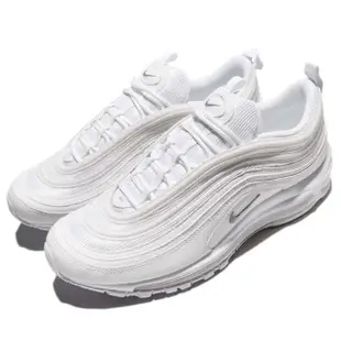 【NIKE】慢跑鞋 Air Max 97 男鞋 女鞋 休閒 氣墊 復古 反光 潮流 經典 白 灰(921826-101)