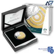 2018 $5 Pyeonchang Winter Olympics Selectively Gold Plated Silver Proof Coin