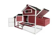 YES4PETS Red Large Chicken Coop Rabbit Hutch Guinea Pig Cat Cage Ferret House