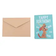 Music Endless Sound Card Funny Dog Square Prank Greeting Card Paper Dog Music Greeting Card As Shown