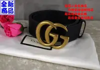 在飛比找Yahoo!奇摩拍賣優惠-優買二手精品名牌店 GUCCI 397660 黑 全皮 金 