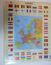 Europe Europa Map Larsen 70 Pieces New and Sealed Educational Puzzle Toy