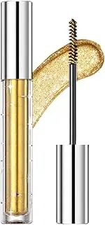 Glitter Mascara for Eyelashes, Smudgeproof Lengthening Lash Mascara, Womens Lasting Thickening Mascara Natural Shimmer Makeup for Concert Party