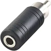 RCA to 3.5mm Audio Adapter, Nickel Plated RCA Male Plug to 3.5mm Female Mono Jack Audio Connector Converter for Receiver, Subwoofer, Speaker, Audio Equipment