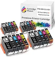 Cartridge Planet 20 Pack (4BK,4PBK,4C,4M,4Y) Compatible Ink for Canon PGI-520 CLI-521 PGI520 CLI521 for Canon IP3600 IP4600 IP4700 MP540 MP550 MP560 MP620 MP630 MP640 MP980 MP990 MX860 MX870