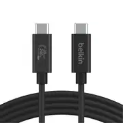 Belkin Connect USB-C Cable - 2m 240W - Bandwidth up to 20Gbps - Backwards compatible with USB 3.2 & Thunderbolt 4 / 3 [INZ004bt2MBK]