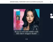 JEROME RUSSELL TEMPORARY HAIR COLOR SPRAY BLUE BLACK