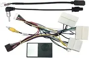Android Radio 16-Pin Wiring Harness Compatible for Nissan Sylphy - CANBus Adapter Cable, Power Connector, Head Unit Stereo Install Kit