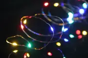 200 LED 20M MULTI COLOUR SOLAR COPPER WIRE STRING LIGHTS AMBIANCE