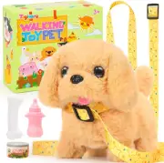 Plush Toys Walking Dog Toys That Can Walk, Bark and Wag Tail,Interactive Electro