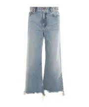 Denim trousers with belt loops 25,26,27 ice-blue