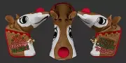 NEW! Scotty Cameron Putters Holiday Christmas Rudolph Reindeer Blade Headcover