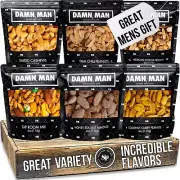 Nuts Gift Basket for Men - 6 Delicious Flavors, Unique Christmas Gift for Men...