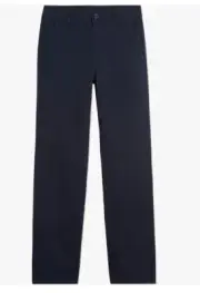 Nautica Big Boys' Uniform Flat Front Pant, Navy, Medium/12 R