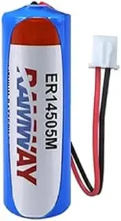 HOUYIBO 1PCS ER14505M 3.6V 2200mAh Durable Disposable Lithium Battery Non-Rechargeable with 2.54 White Plug