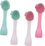 Healeved Silicone Facial Cleansing Brush Makeup Remover Facial Pore Cleaner Brush Set of for Skin