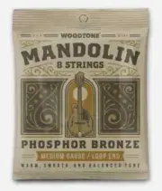 Woodtone Mandolin Strings - Medium Gauge (8 Strings) - Warm Natural Sound