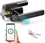 AppLoki Fingerprint Door Lock Keyless Entry Door Lock with Bluetooth Touchscreen