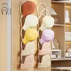 10 Hooks Rack for Baseball Caps Art over The Door Hat Hanger for Towels Ties