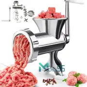 Hand Manual Meat Grinder Mincer Stuffer Sausage Pasta Filler Maker Machine Table