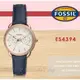 CASIO 時計屋 FOSSIL手錶 ES4394 晶鑽氣質指針女錶 皮革錶帶 白色織紋錶面 防水 (另ES4393)
