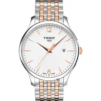 在飛比找PChome24h購物優惠-TISSOT 天梭 Tradition 駿雅系列經典石英錶-