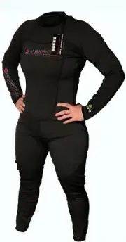 Sharkskin Covert Chillproof Rear Zip Suit Size 12 Scuba Dive Snorkel Spear Fish