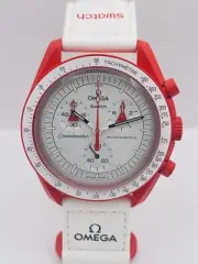 OMEGA X SWATCH Bioceramic Mission to Mars MoonSwatch 42MM Quartz Watch UNIQUE!!