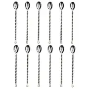 Gourmet Settings Silver Tear 18/10 Stainless Iced Beverage Spoon (Set of Twelve)