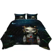 Cool Zodiac Art Cancer Night Girl Coverlet