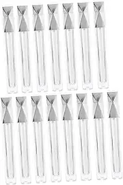 Homoyoyo 15pcs Refillable Lip Gloss Tubes Clear Plastic Empty Containers with Brush Tip Applicator for DIY Cosmetic Projects Lightweight Portable for Women