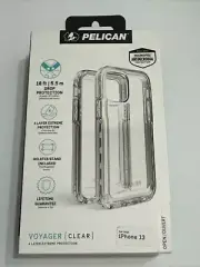 Pelican Voyager Clear Case for Apple iPhone 13 - Clear - Holster/Stand included