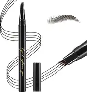 Apooliy Liquid Eyebrow Pen, Waterproof Microblading Eyebrow Pencil,Micro 4 Point Eyebrow Gel,Long-Lasting,Creates Natural Looking Brows Effortlessly