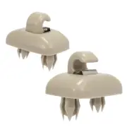 SET OF 2 SUN VISOR BRACKET CLIP BEIGE LH RH FOR AUDI A1 A3 Q3 A4 S4 A5 S5 Q5 TT (for: Audi)